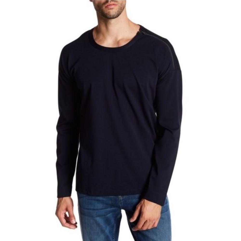 Quinn Hi-Lo Shoulder Zip Pullover Sweater